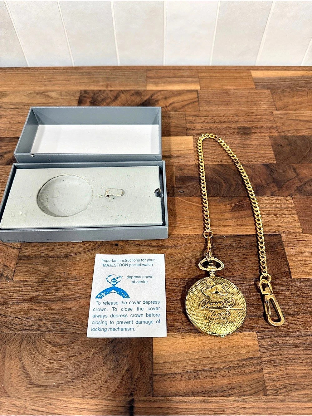 Philip Crowe Pocket Watch Gold & Silver